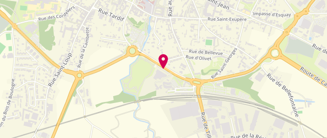 Plan de Access - TotalEnergies, 16 Boulevard Sadi Carnot D572, 14400 Bayeux