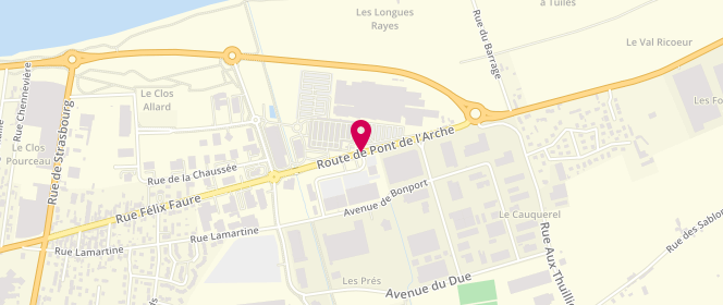 Plan de Leclerc ELBEUF DISTRIBUTION, Route de Pont-De-l'Arche, 76320 Saint-Pierre-lès-Elbeuf