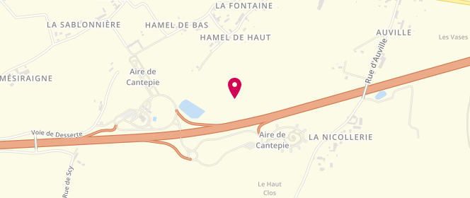 Plan de Esso Cantepie, Route Nationale 13, 50500 Les Veys
