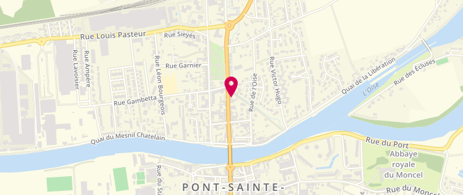 Plan de Access - TotalEnergies, 39 41 Rue de la République, 60700 Pont-Sainte-Maxence