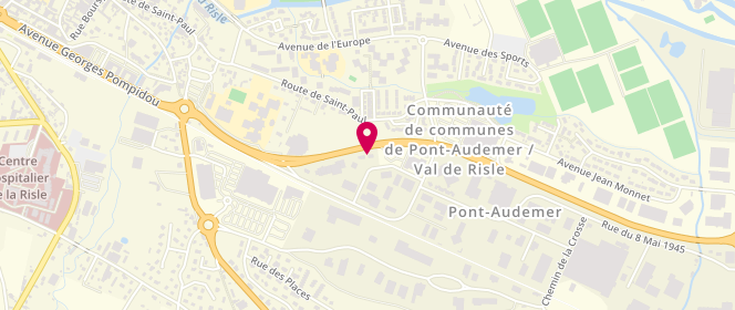 Plan de Intermarché ALOHA, 7 Rue du Général Koenig, 27500 Pont-Audemer
