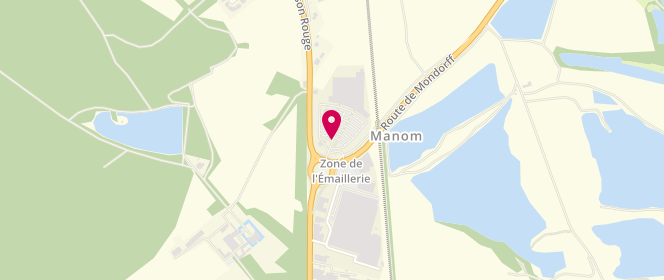 Plan de Carrefour Market, 1 Route de Mondorf, 57100 Manom