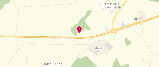 Plan de TotalEnergies Access RELAIS JONQUIERES, Route Nationale 31 - Route de Clermont, 60680 Jonquières