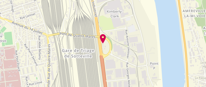 Plan de Access - TotalEnergies, 57 Boulevard Industriel, 76300 Sotteville-lès-Rouen