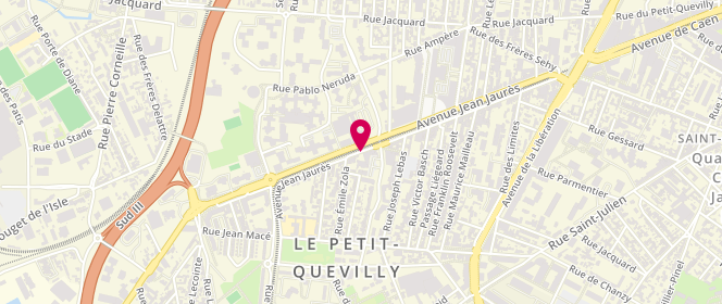 Plan de Carrefour Market, Avenue Jean-Jaurès, 76140 Le Petit-Quevilly