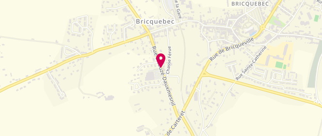 Plan de Intermarche Bricquebec, 240 Rue Bitouzé d'Auxmesnil, 50260 Bricquebec