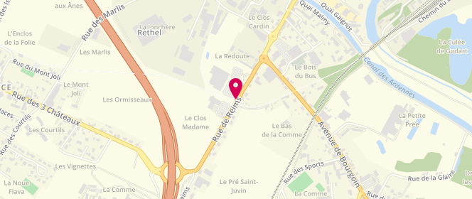 Plan de Intermarché Jeanclair, 24 Rue de Reims, 08300 Sault-lès-Rethel