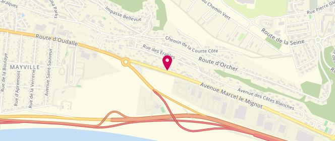 Plan de Access - TotalEnergies, Route d'Oudalle 48, 76700 Gonfreville-l'Orcher