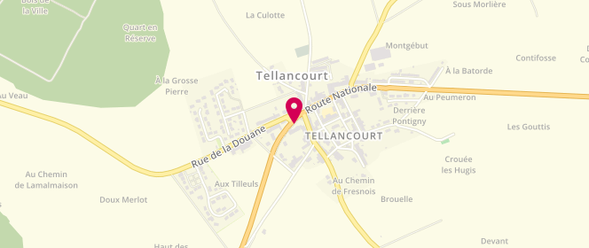 Plan de Access - TotalEnergies, 19 Rue Nationale, 54260 Tellancourt