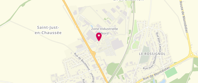 Plan de Leclerc SAINT JUDIST, zone industrielle Nord, 60130 Saint-Just-en-Chaussée