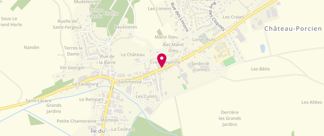 Plan de Carrefour Contact, 37 Rue de la Sommevue, 08360 Château-Porcien
