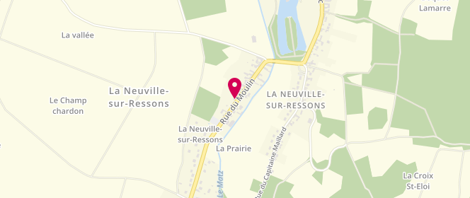 Plan de Carrefour Contact, 69 Rue du Moulin, 60490 La Neuville-sur-Ressons