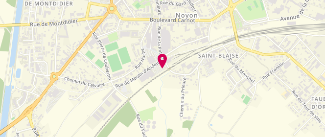 Plan de Intermarche Noyon, Rue du Moulin d'Andeux, 60400 Noyon