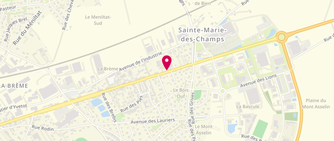 Plan de Access - TotalEnergies, 97 Avenue Rene Coty, 76190 Sainte-Marie-des-Champs