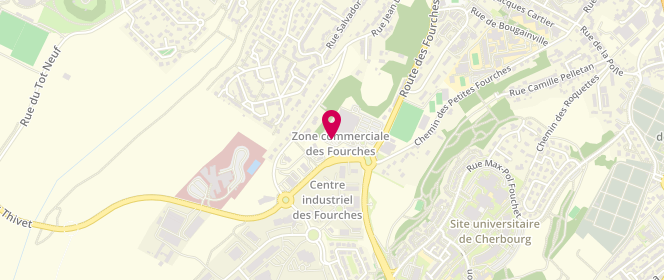 Plan de Intermarche Octeville, Route des Fourches, 50100 Cherbourg-Octeville