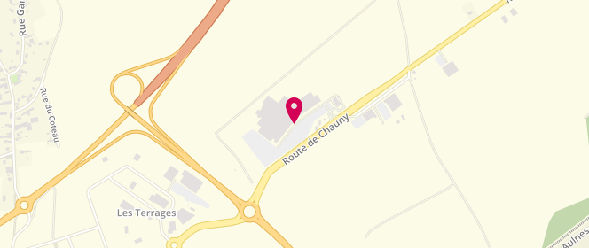 Plan de Auchan Viry Noureuil, Route Départementale 338, 02300 Viry-Noureuil