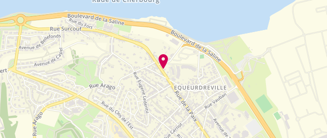 Plan de Access - TotalEnergies, Rue de la Paix Equeurdreville Hainneville 204, 50120 Cherbourg-en-Cotentin