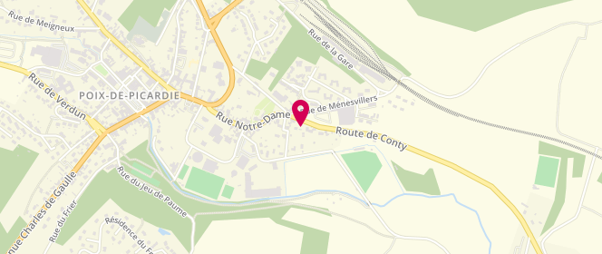 Plan de Intermarché POIXAMAG, 2 Rue de Menesvillers, 80290 Poix-de-Picardie
