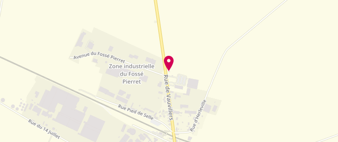 Plan de Intermarche Rosieres-En-Santerre, 20 Rue Vauvillers, 80170 Rosières-en-Santerre