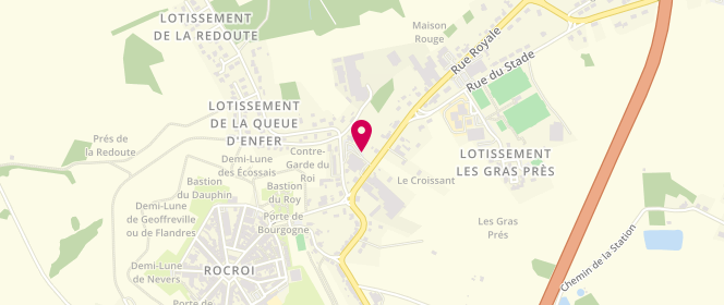 Plan de Carrefour Market, Route de la Petite Chapelle, 08230 Rocroi