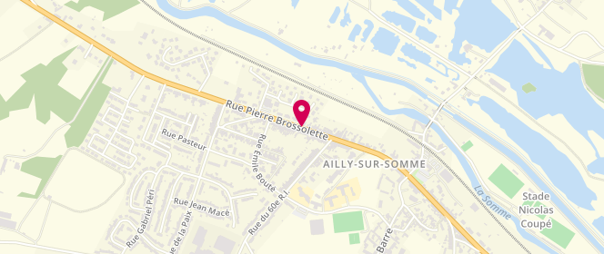 Plan de Station BP Carpentier Devigne, 95 Rue Pierre Brossolette, 80470 Ailly-sur-Somme
