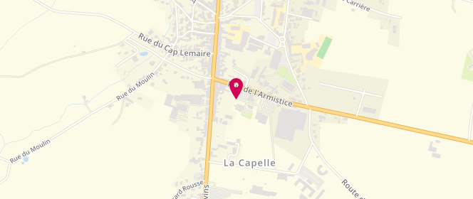 Plan de Carrefour Market, Rue de l'Armistice, 02260 La Capelle
