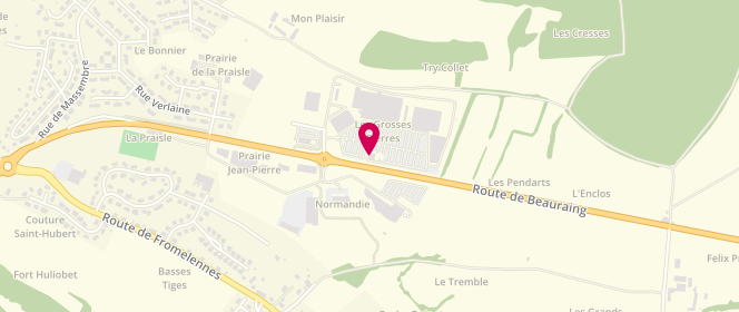 Plan de Intermarché, Route de Beauraing, 08600 Givet