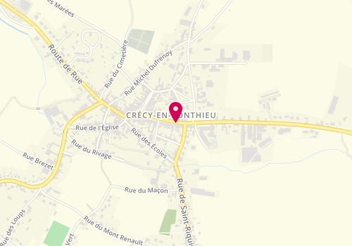 Plan de Carrefour Contact FCE DISTRI, 38 Route de Rue, 80150 Crécy-en-Ponthieu