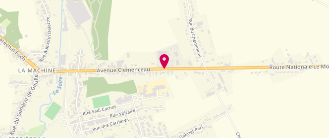 Plan de Carrefour Market, Avenue Georges Clémenceau, 59680 Ferrière-la-Grande
