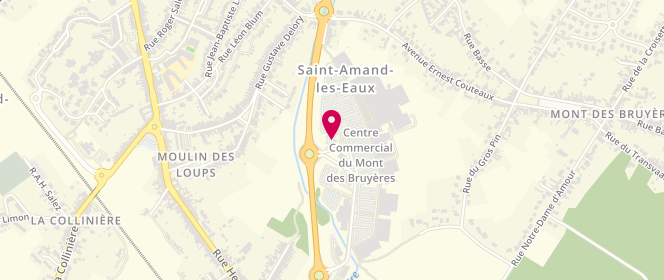 Plan de Leclerc AMANDIS, Zone Artisanale du Mont des Bruyeres Rocade Nord, 59230 Saint-Amand-les-Eaux