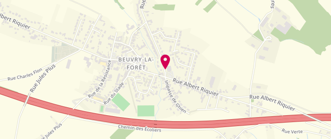 Plan de Foredis Carrefour Contact, Angle Rue du Saulzoir et Rue Albert Ricquier, 59310 Beuvry-la-Forêt
