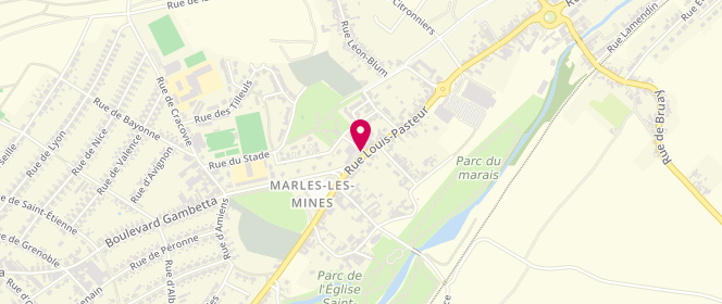 Plan de Intermarché, Rue Pasteur, 62540 Marles-les-Mines