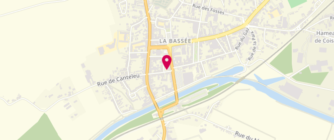 Plan de Intermarche la Bassee, 10 Rue Maurice Bouchery, 59480 La Bassée