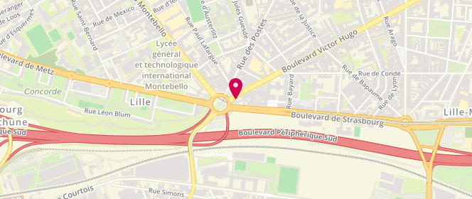Plan de Access - TotalEnergies, 365, Boulevard Victor Hugo, 59000 Lille
