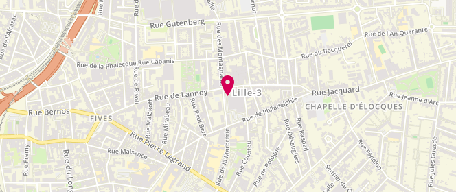 Plan de E.LECLERC Lille (Fives), 94 Rue de Lannoy, 59000 Lille
