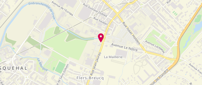 Plan de Station Avia Pièces Auto, 301 Avenue Jean Jaurès, 59491 Villeneuve-d'Ascq