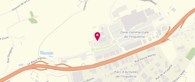 Plan de Auchan Cote d'Opale, Route Nationale 42, 62280 Saint-Martin-Boulogne