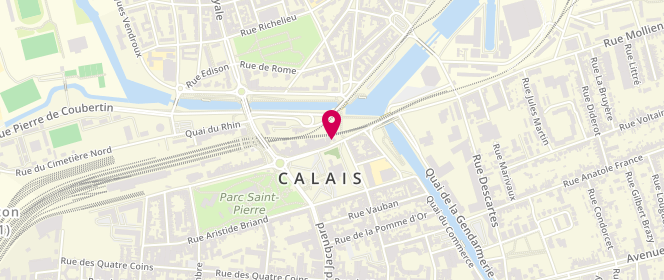Plan de Access - TotalEnergies, 23/27 Rue Paul Bert, 62100 Calais