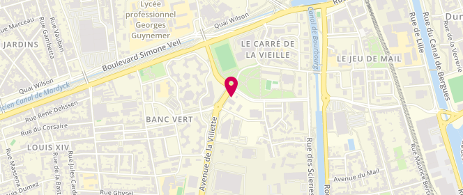 Plan de Access - TotalEnergies, 235 Avenue de la Villette, 59640 Dunkerque